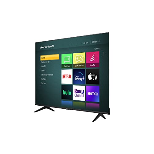 Hisense 43-Inch Class R6 Series Dolby Vision HDR 4K UHD Roku Smart TV with Alexa Compatibility (43R6G),Black (Renewed)