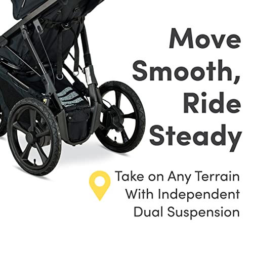 BOB Gear Wayfinder Jogging Stroller with Independent Dual Suspension, Air-Filled Tires, and 75-Pound Weight Capacity