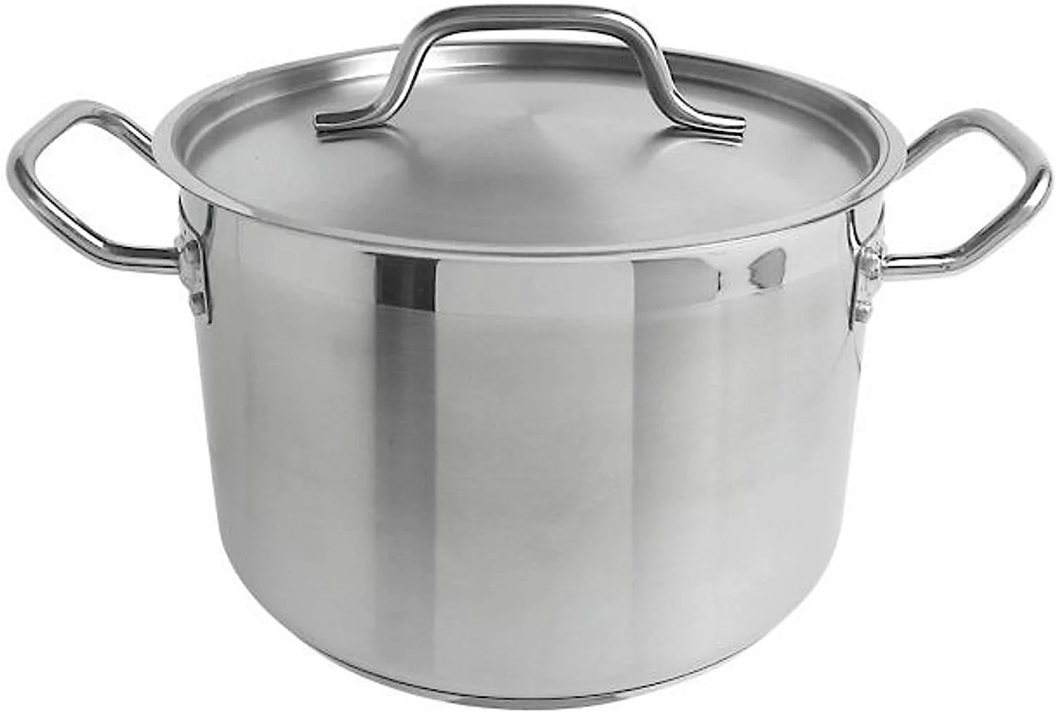 Truecraftware – 8 qt. Stainless Steel Stock Pot with Lid - Large Stock Pot Stew Pot Simmering Pot Soup Pot with Lid Oven Safe & Induction Ready NSF