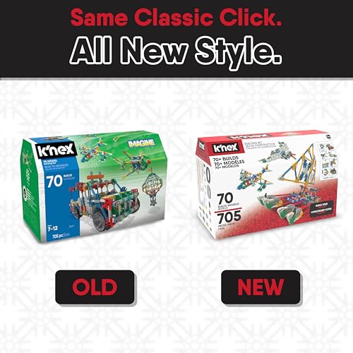 K'NEX - 70 Model Building Set‚ 705 Pieces, STEM Learning, Creative Play Set‚ Ages 7+