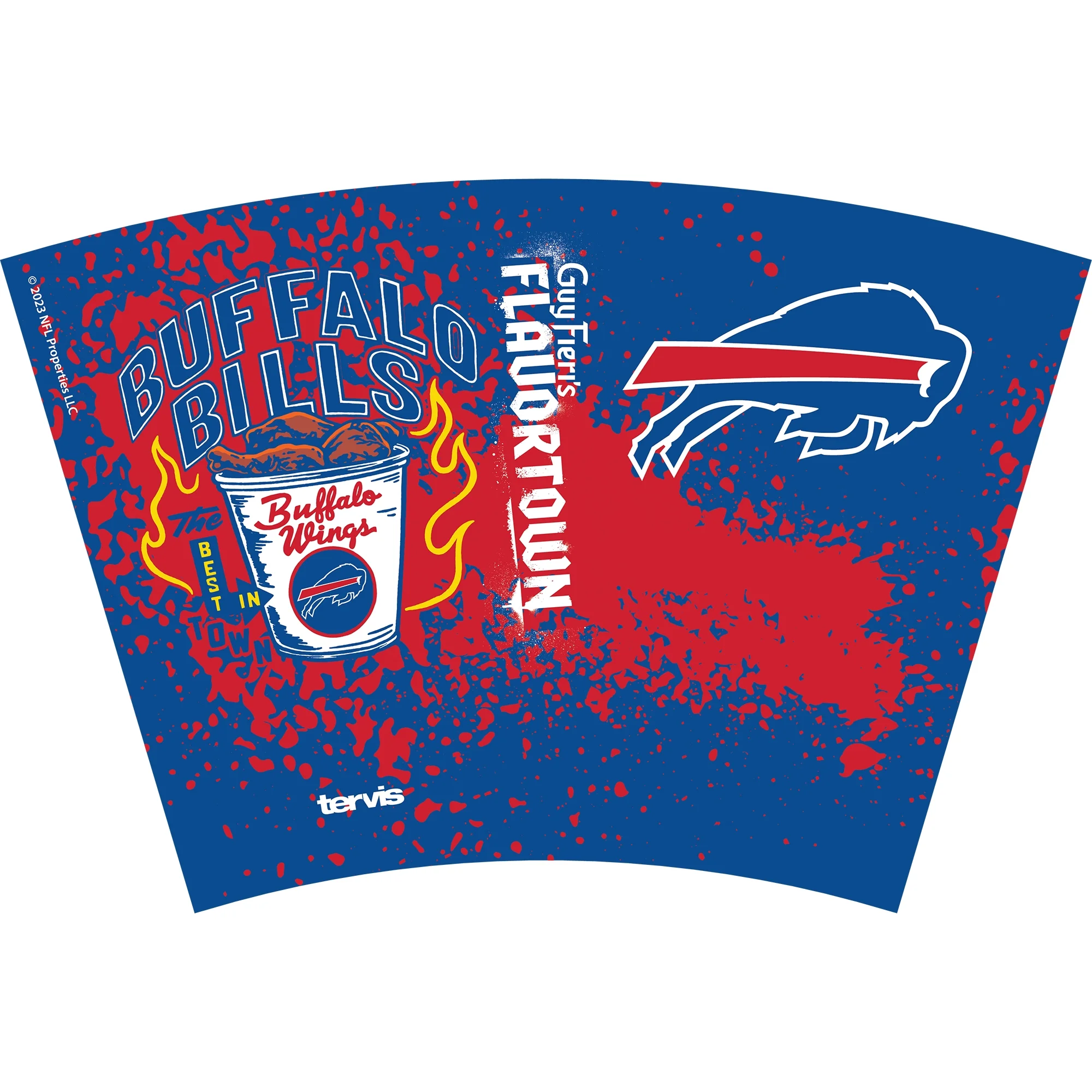 Tervis Buffalo Bills NFL x Guy Fieri-s Flavortown 24oz. Classic Tumbler