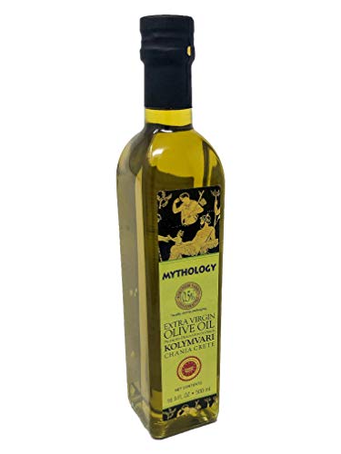 Mythology Greek Olive Oil From Greece, Cold Pressed Extra Virgin Olive Oil, Certified PDO Kolymvari Chania Crete, 3 Liter