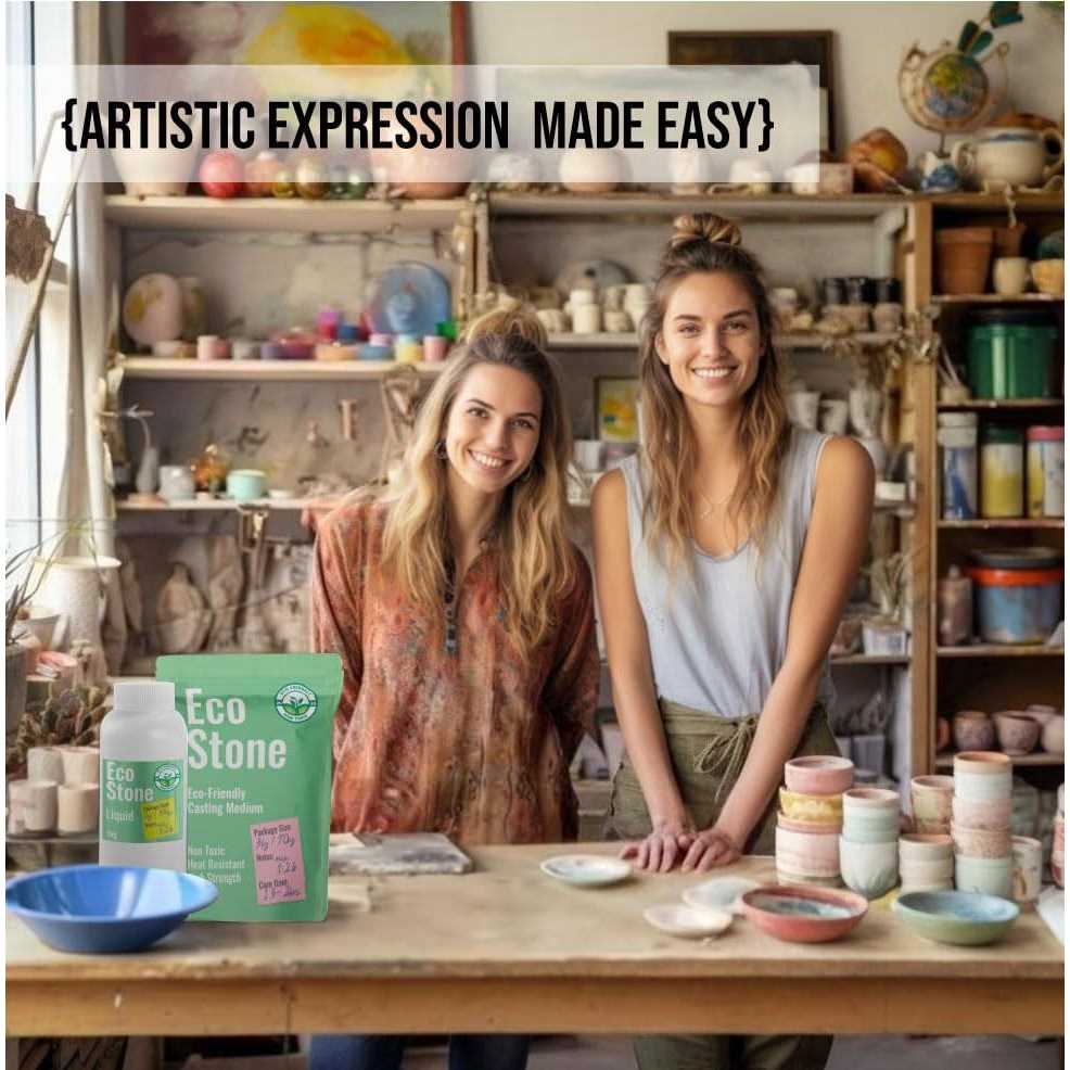 Eco Stone Eco Casting Set Non-Toxic Plaster of Paris Powder Alternative