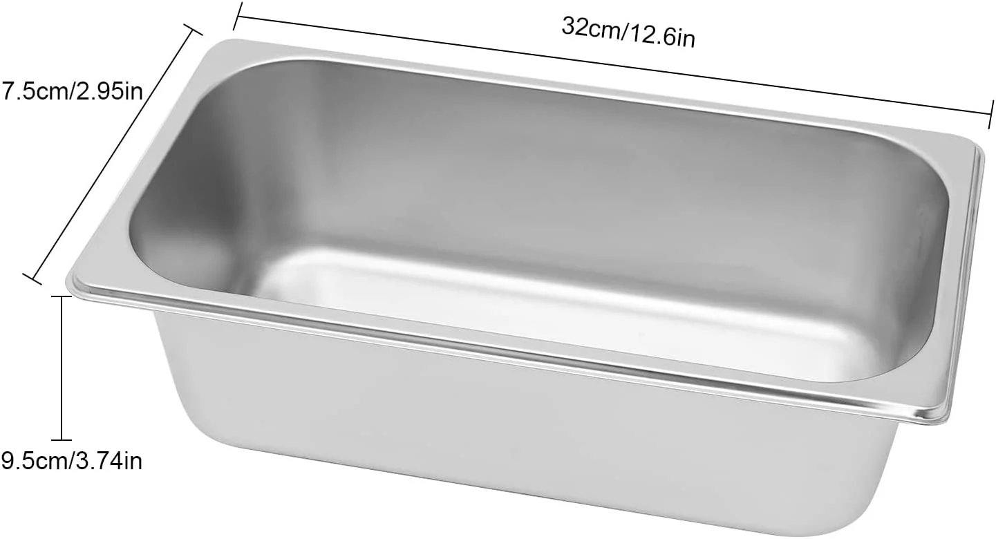 TFCFL 13.5L Stainless Steel Buffet Chafer Roll Top Chafing Dish Heating Tray w/ 3 Pots