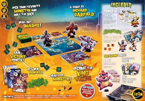 IELLO: King of Monster Island - Strategy Board Game, Sequel of The King of Line, Family Game, Play Cooperatively, Ages 10+, 1-5 Players, 60 Minutes
