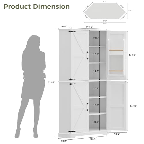 IRONCK Corner Cabinet, 72