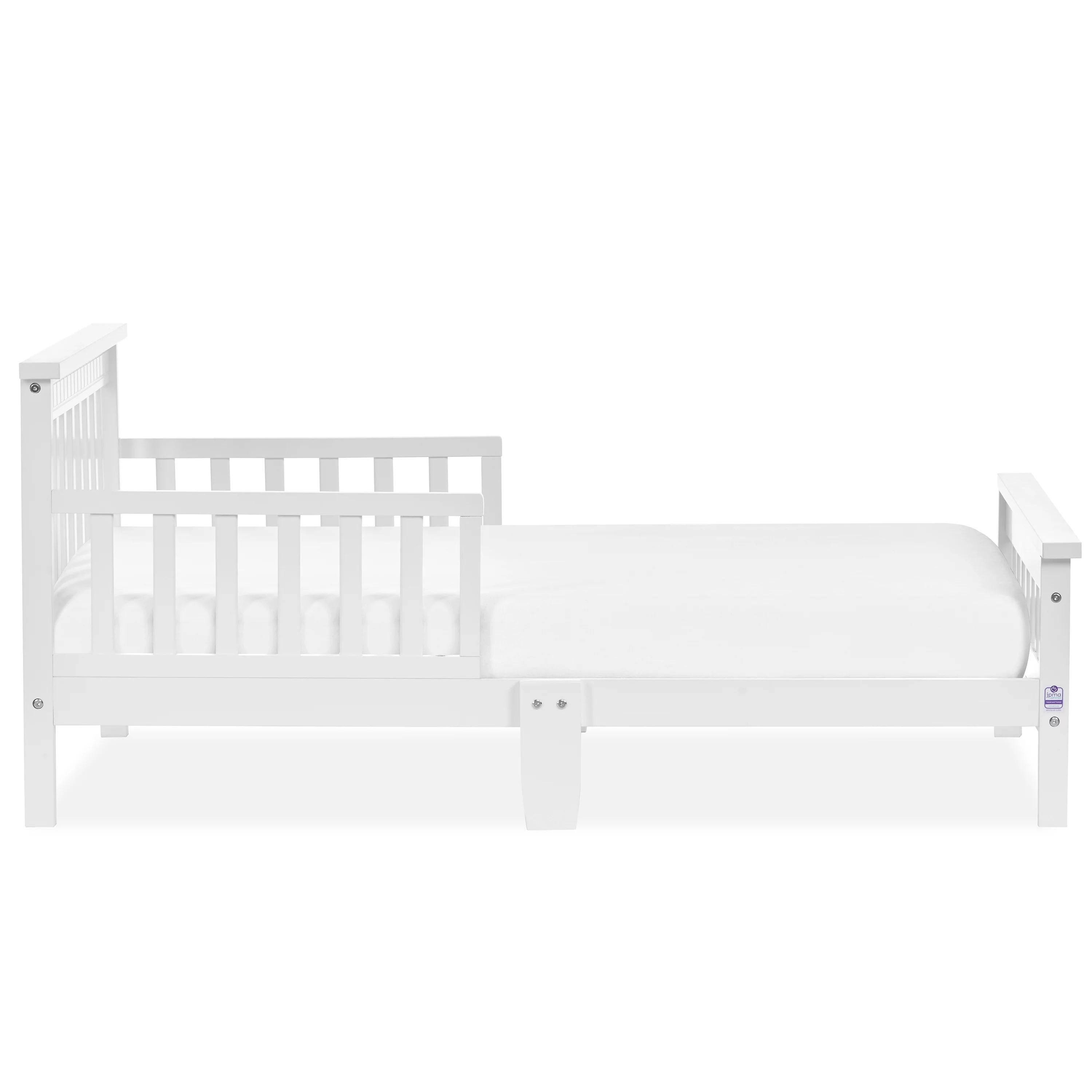 Dream On Me San-Fran Toddler Bed made with Sustainable New Zealand Pinewood, White