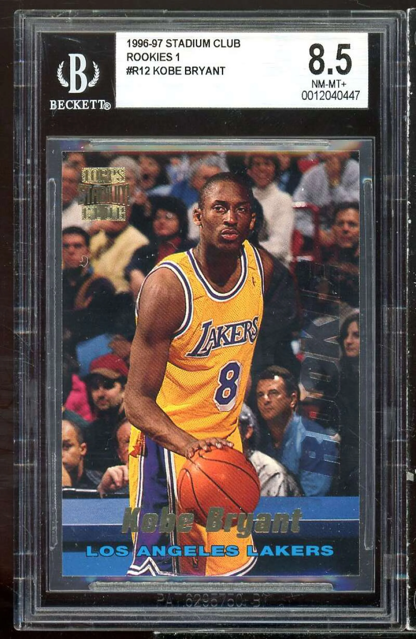 Kobe Bryant Rookie Card 1996-97 Stadium Club Rookies I #R12 BGS 8.5