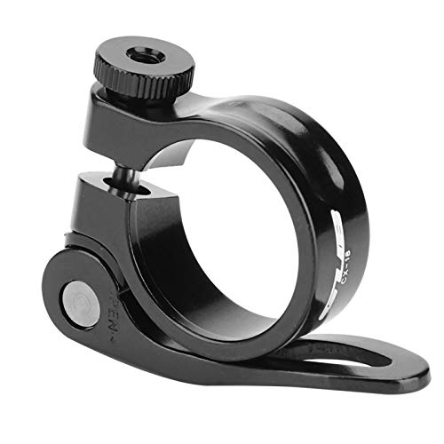 Seatpost Clamp, Quick Release Bike Seat Clamp, Bike Seat Post Locking Clamp, 31.8mm Aluminium Alloy Locking Clamp, Mountain Bike Seat Clamp(Black)