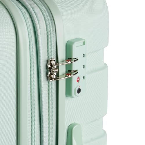 SwissGear 7366 Hardside Expandable Luggage with Spinner Wheels, White, Carry-On 19-Inch