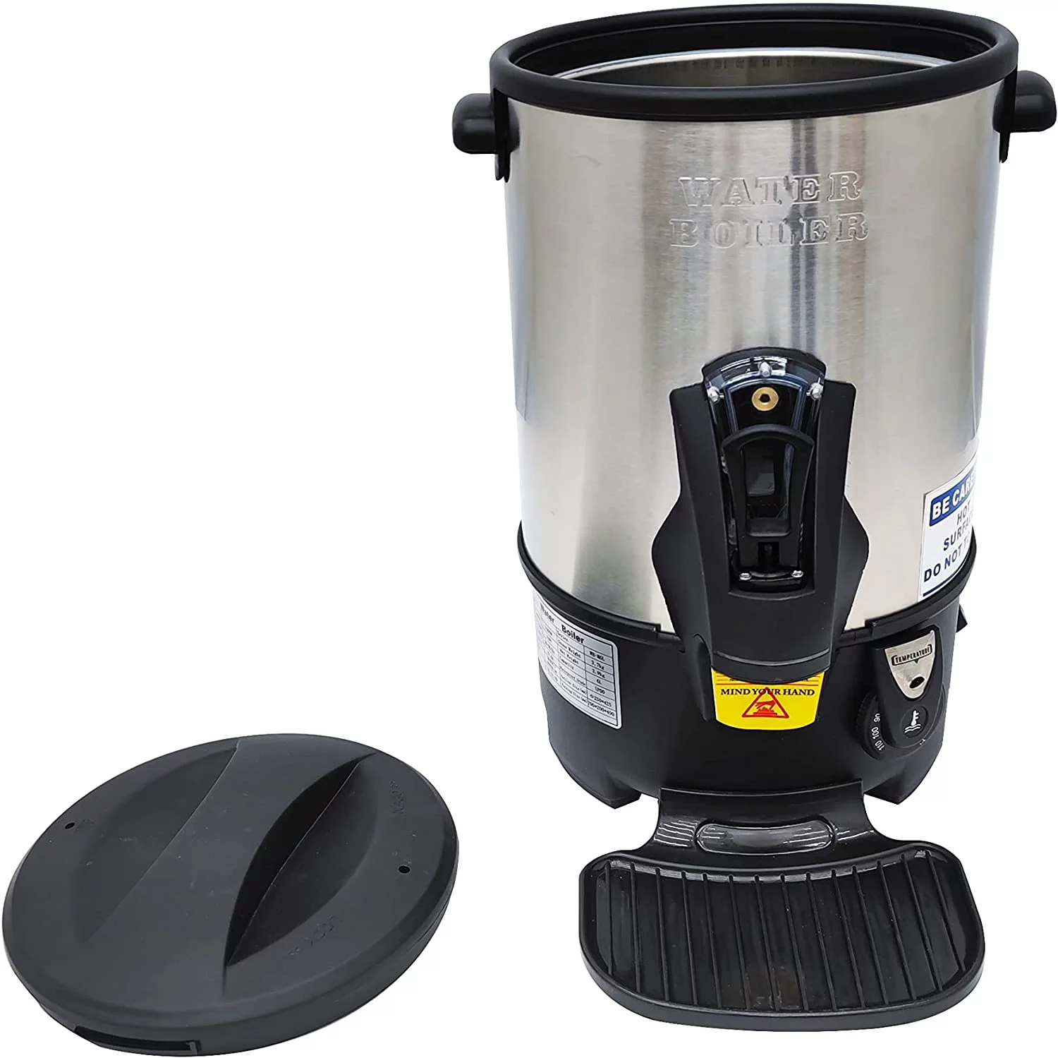 INTBUYING 6L Hot Water Dispenser Boil Machine Heater Kettle with Faucet Stainless Steel