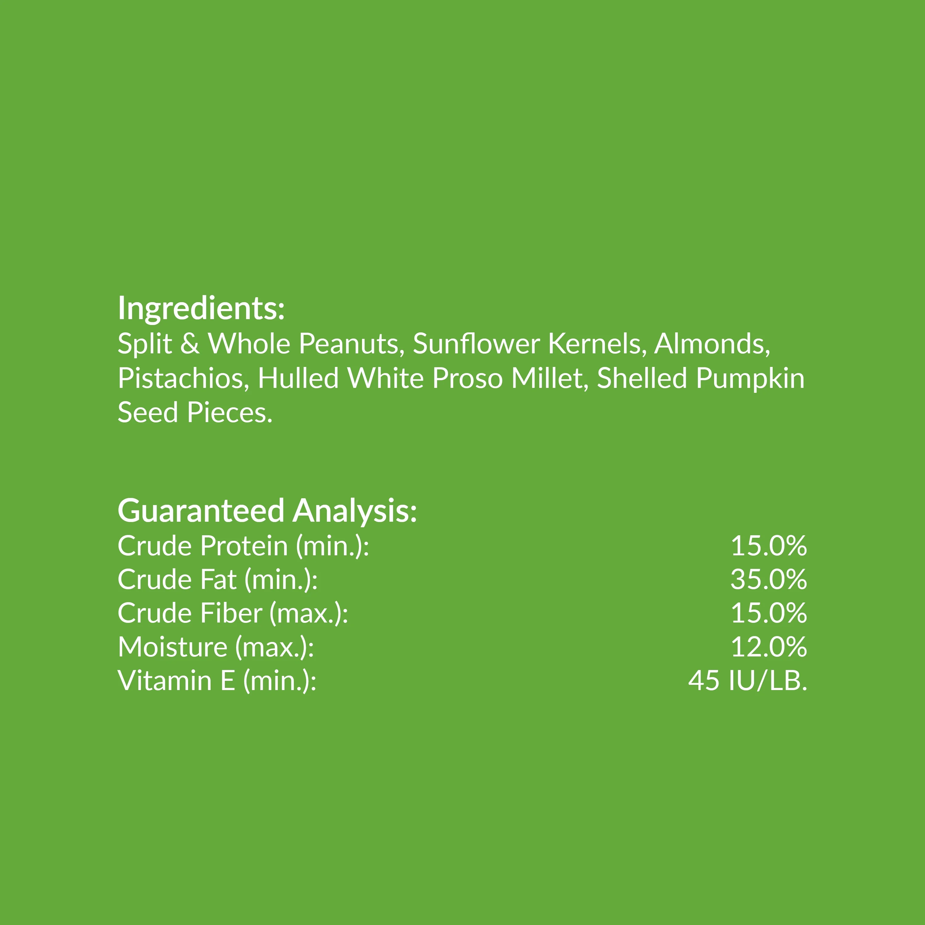 Lyric Fine Tunes Wild Bird Seed - No Waste Bird Food Mix - 15 lb. Bag