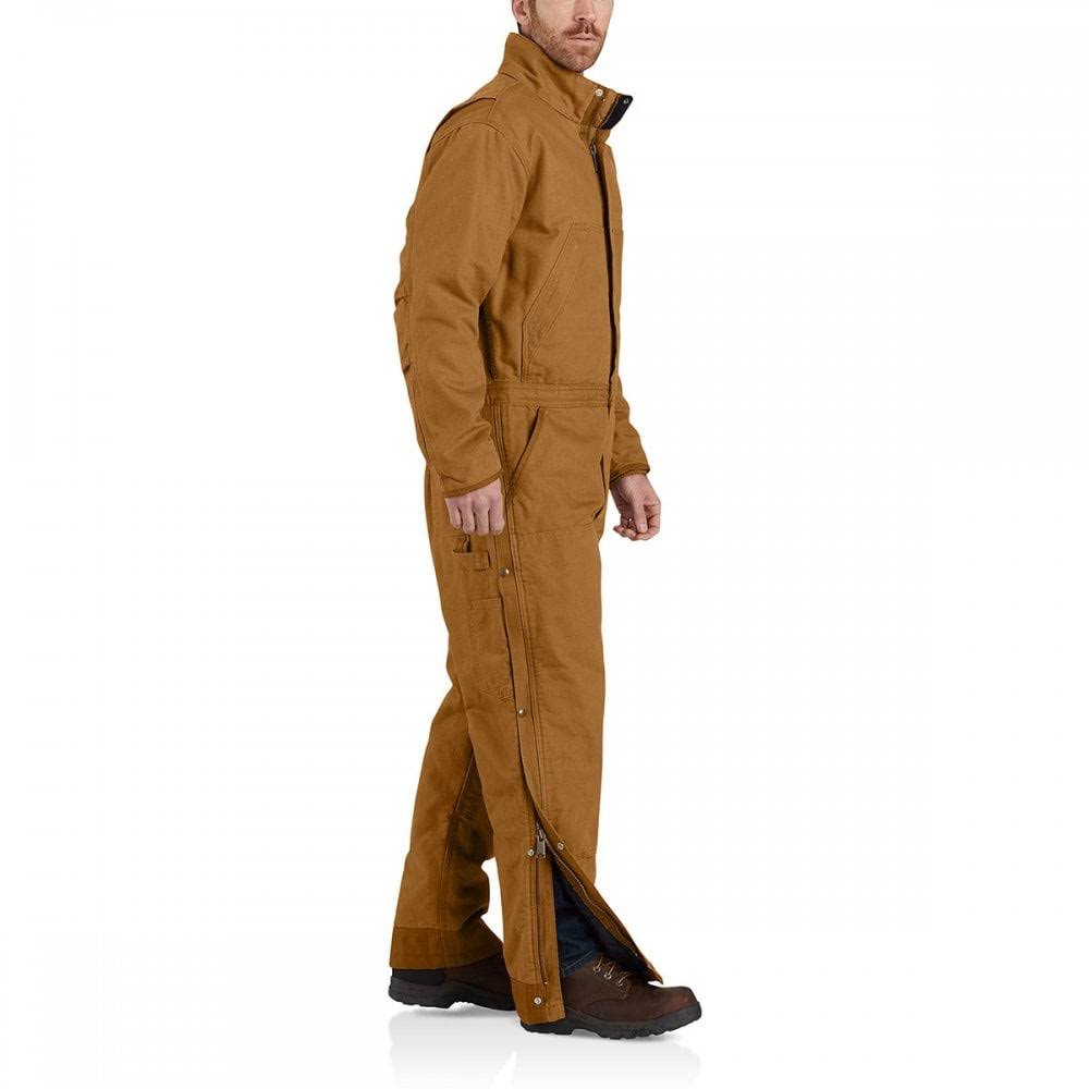 Carhartt Loose Fit Washed Duck Insulated Coverall | Brown