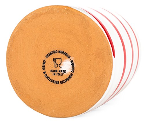 Antico Frantoio Muraglia | Premium Italian Extra Virgin Olive Oil | First Cold Pressed Gourmet EVOO | RAINBOW Arcobaleno Collectible Handmade Ceramic Bottle | 16.9 Fl.oz (500 ml)