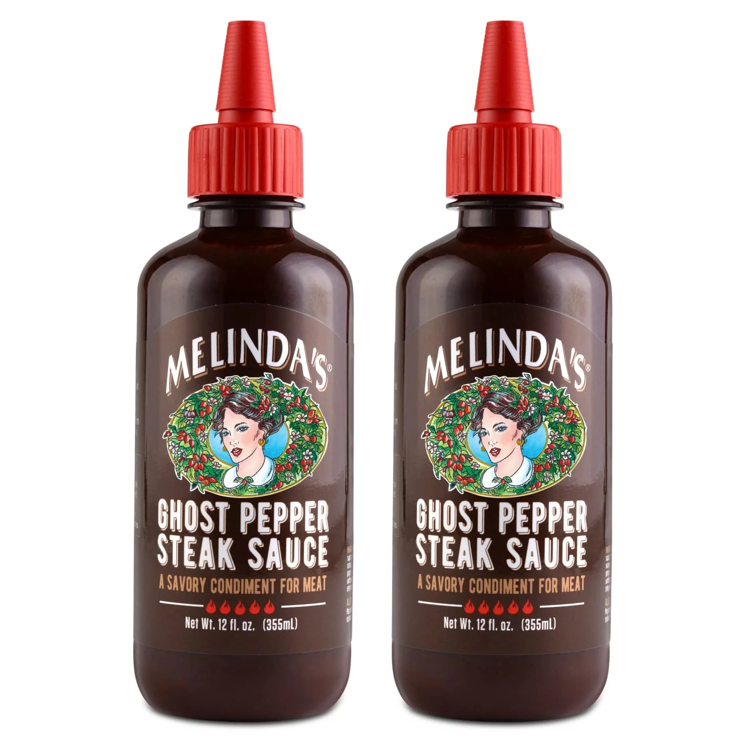 Melinda,S - Ghost Pepper Steak Sauce - 12Oz, 2Pk