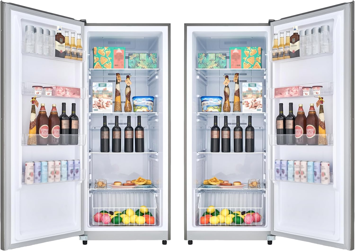 17cf Upright Freezer CONVERTIBLE REF Garage Ready 28in wide 110V(Stainless)