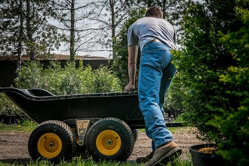 Polar TA1500 Tandem Axle Utility Trailer – 22 Cu. Ft. ATV/UTV Hauling Trailer with 1500 lb. Capacity – Rugged Rubber Wide Track Tires – Model 8262