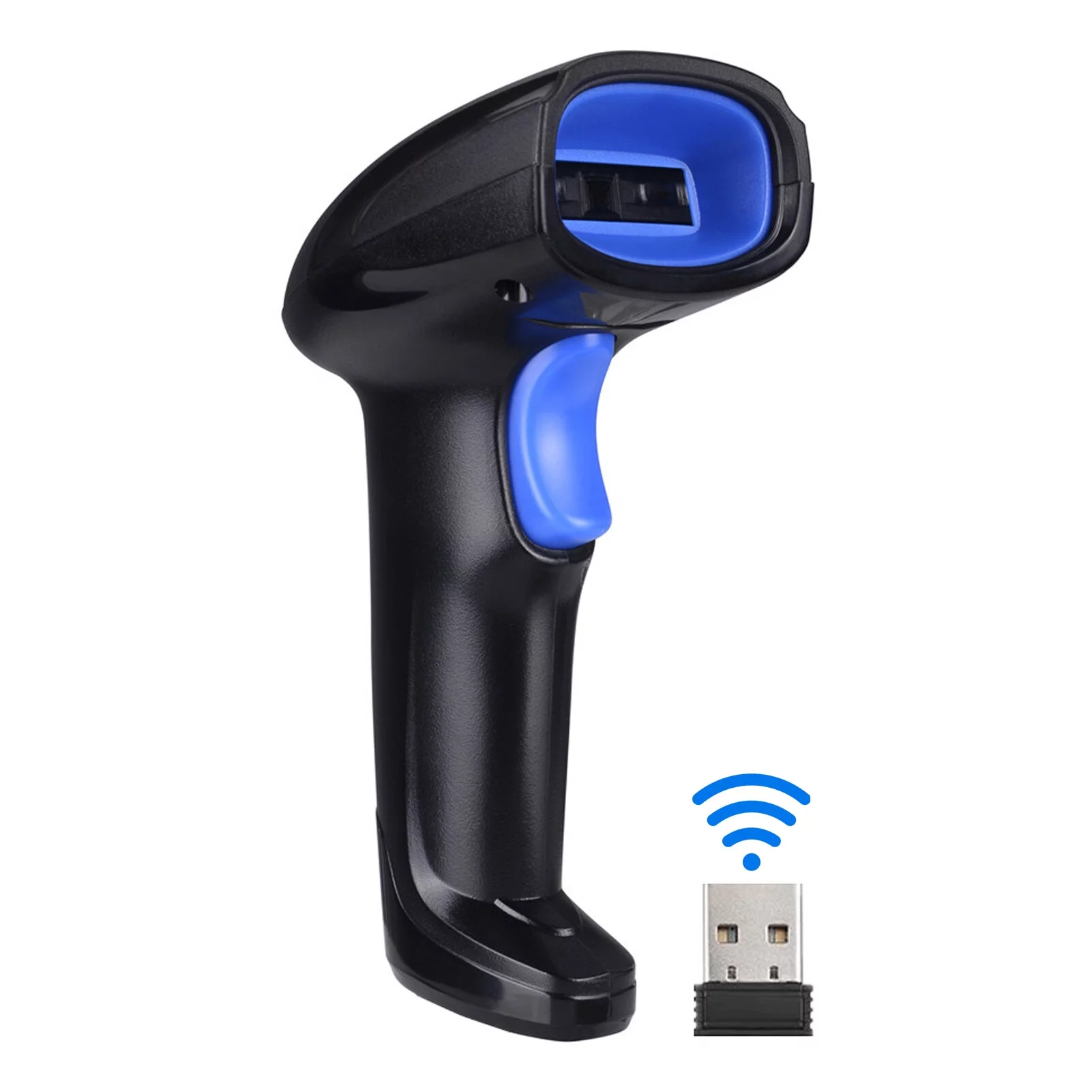 Carevas Barcode Scanner,Bar Code Scanner Computer Scanner Re able 1D Bar Code Scanner Handheld 1D USB Wired Scanner Wired Scanner Handheld 2-in-1 Wireless Scanner USB Receiver USB Laptop USB Cable