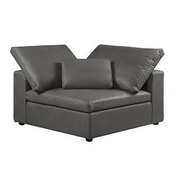 MODULAR WEDGE | Gray Leather Match