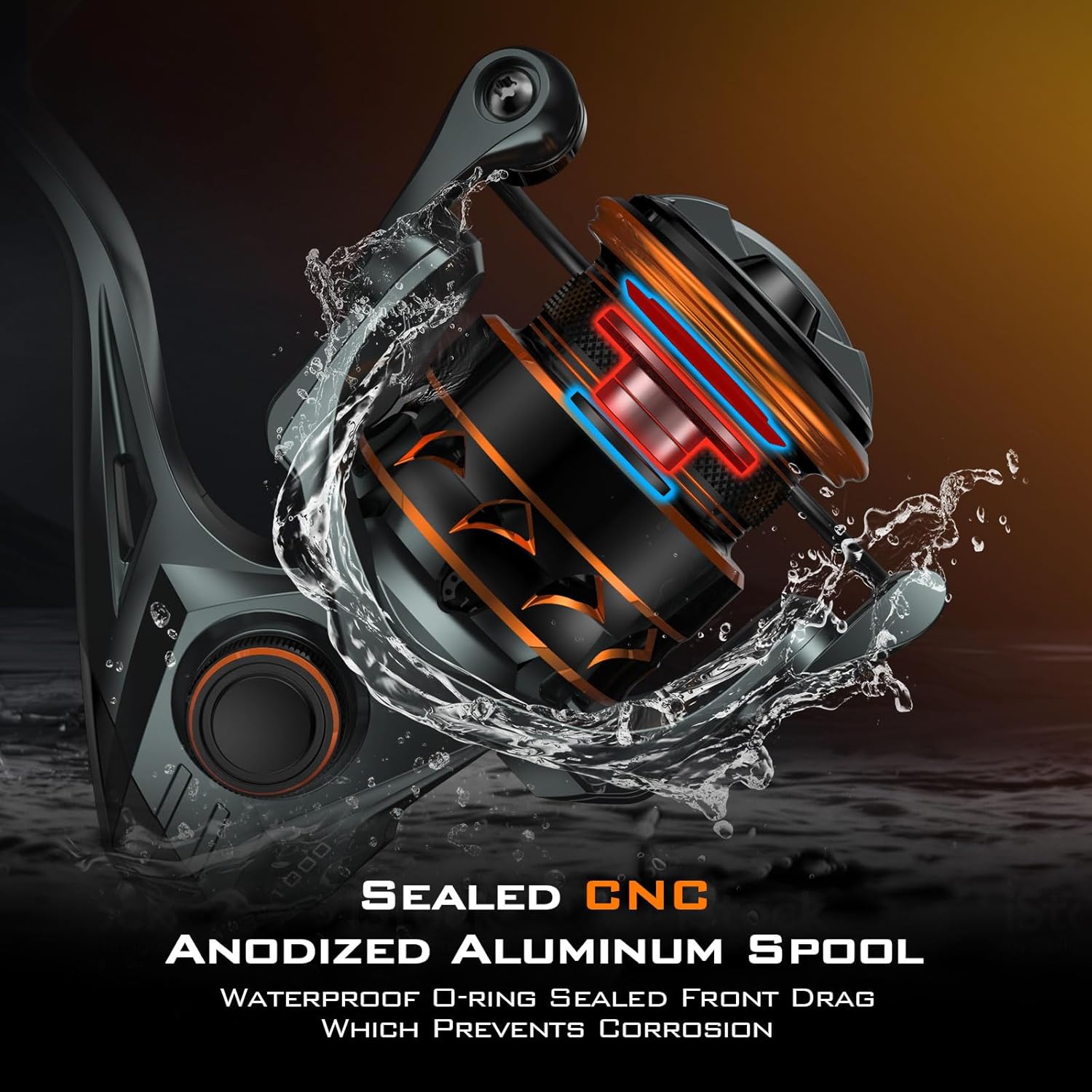 KastKing Kestrel Spinning and Ice Fishing Reel 1000 SFS Carbon Body, Lightweight and Weighs 4.6 Oz, Full Carbon Fiber Frame, 10+1 Stainless-Steel Double Shielded Ball Bearings, 6.2:1 Gear Ratio