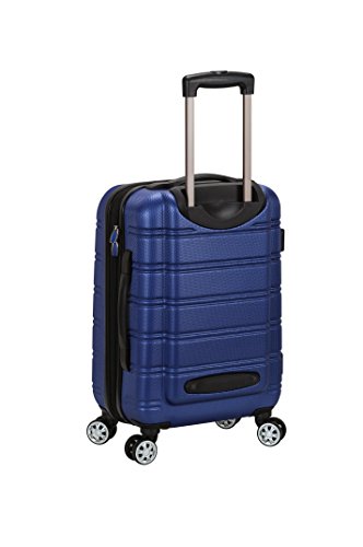 Rockland Melbourne Hardside Expandable Luggage with Spinner Wheels, 2TONENAVY, 2 Piece (20/28)
