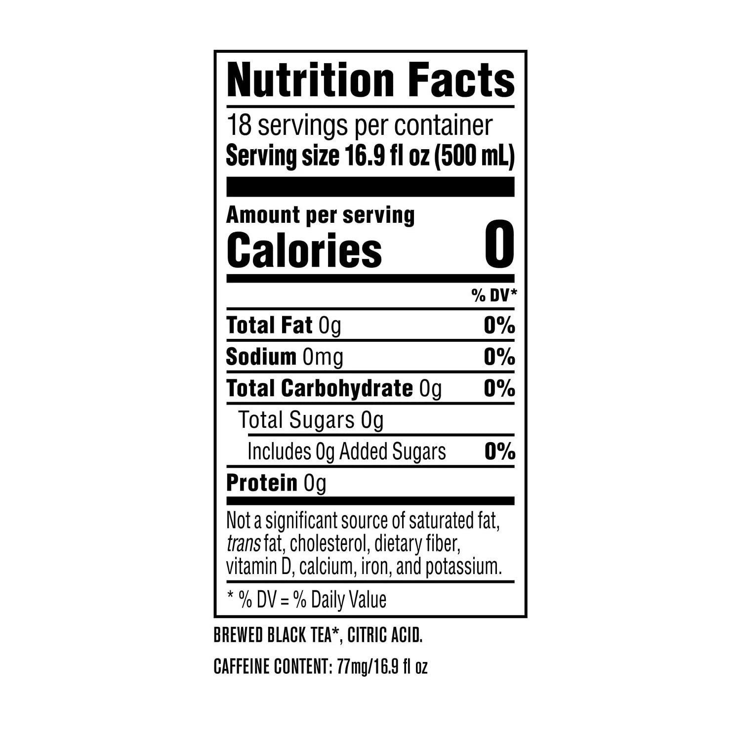 Lipton Pure Leaf Unsweetened Iced Black Tea, 18 pk./16.9 oz.