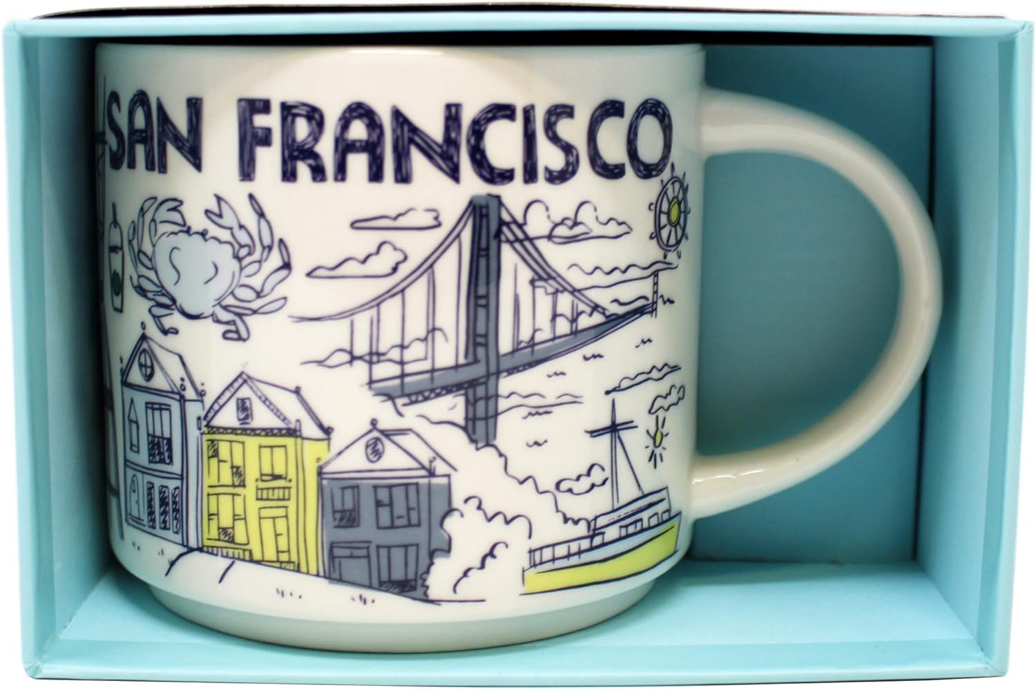 Starbucks Been There Series San Francisco,Ceramic Mug, 14 Oz