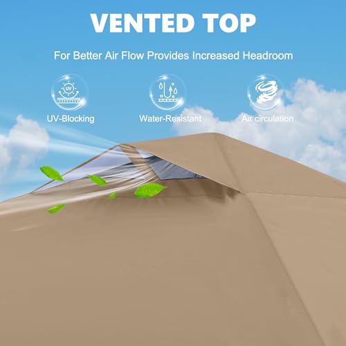 MASTERCANOPY Durable Pop-up Canopy Tent with 1 Sidewall (10'x10',White)