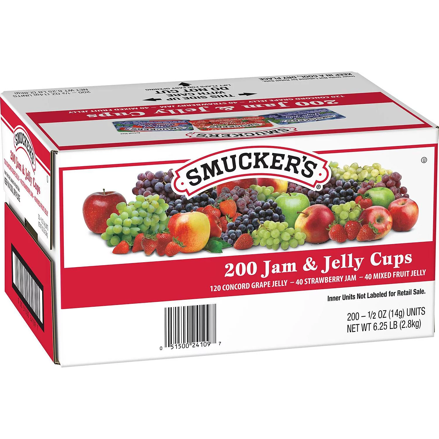 Smucker's Assorted Jelly Cups (0.5 Ounce, 200 Count)