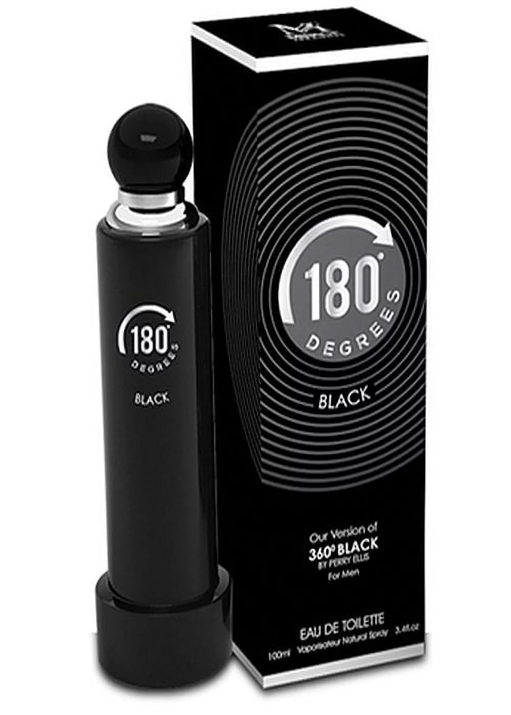 180 DEGREES BLACK men's designer cologne