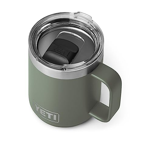 YETI Rambler 10 oz Stackable Mug, Vacuum Insulated, Stainless Steel with MagSlider Lid, Stainless