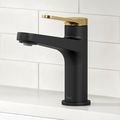 KRAUS Indy Single Handle One Hole Bathroom Sink Faucet in Chrome, KBF-1411CH