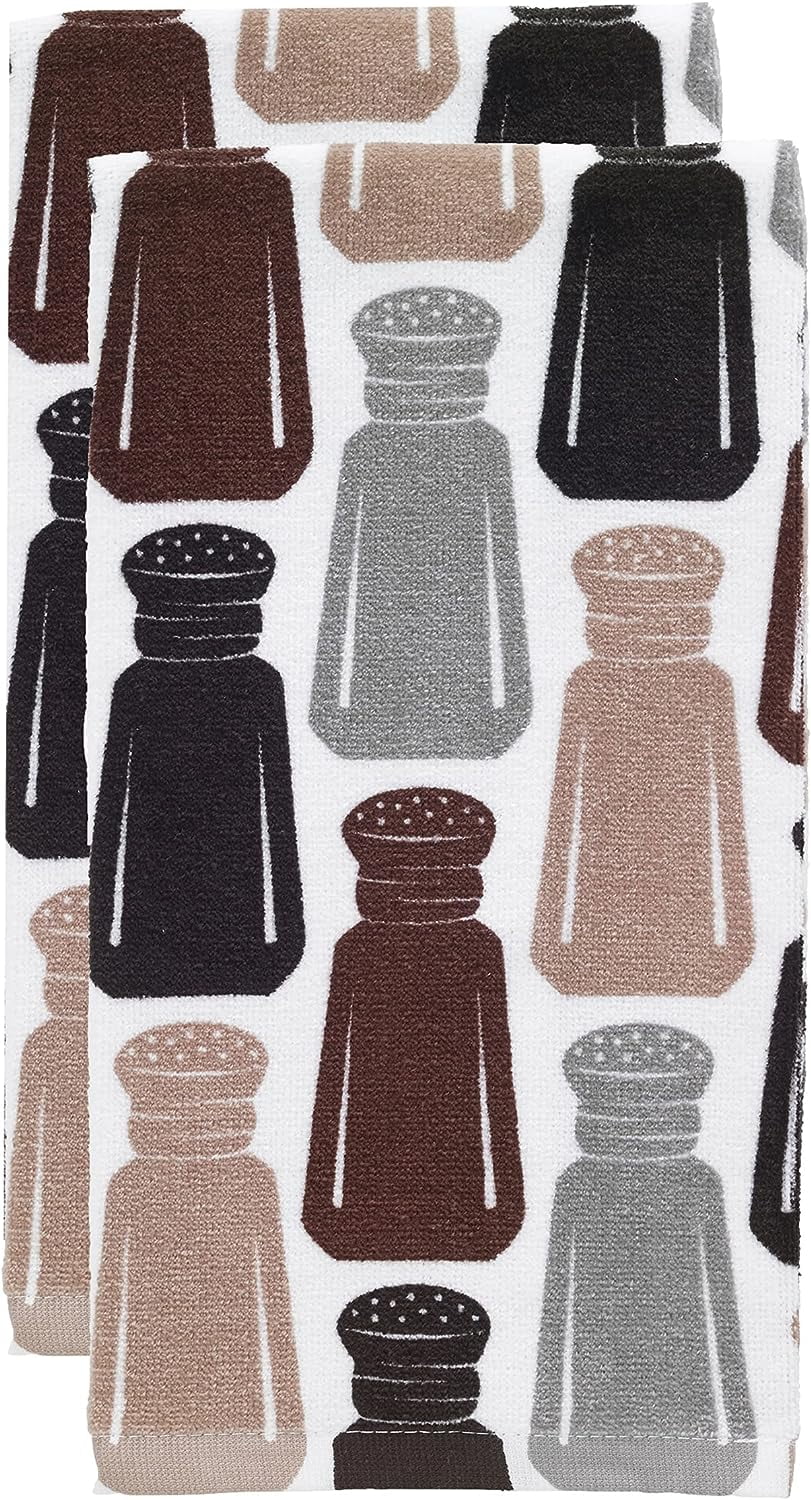 T-fal Textiles Kitchen Towel, 2 Pack, Salt & Pepper