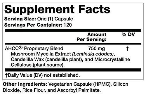 Olympian Labs AHCC 750 mg - 120 VegCap