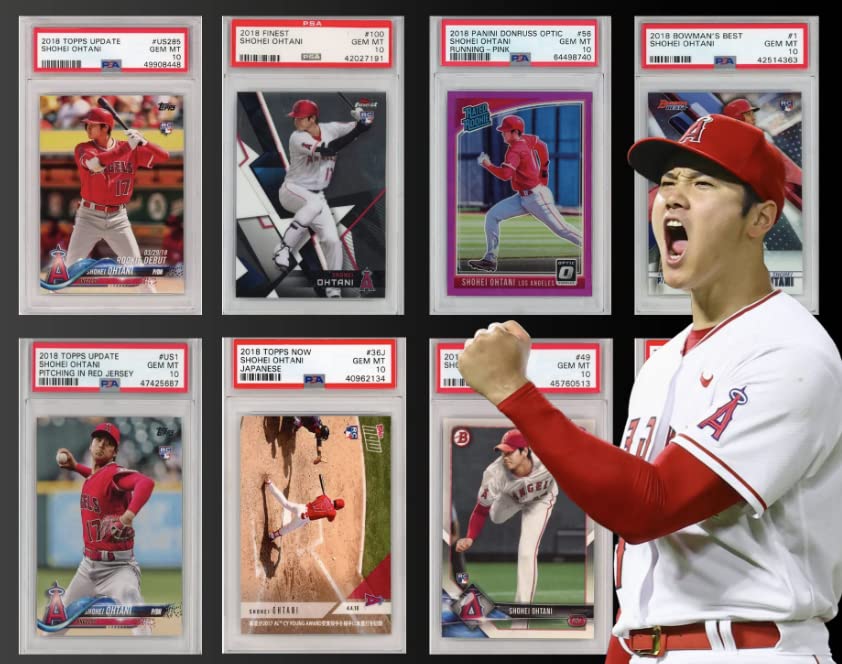 Shohei Ohtani PSA Graded Card Mystery Power Pack - 1 PSA Graded Ohtani Card and 2 Packs of Cards Per Pack - Amazon Exclusive