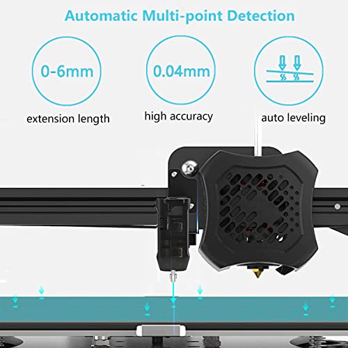 Creality CR Touch Auto Bed Leveling Sensor Kit for 3D Printer with Metal Push Pin for Ender 3/Ender 3 V2/Ender 3 Pro/3 Max/Ender 5 pro/CR-10 with 32 Bit V4.2.2/V4.2.7 Mainboard
