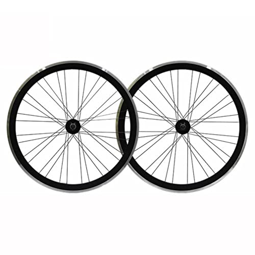 Fixie Wheels 700c 40mm Rims Single Speed Bike Wheelset V Brake Front & Rear Fixed Gear 13 Teeth 32/36H Hub Set for Kids Bike Folding Bike BMX 2560G
