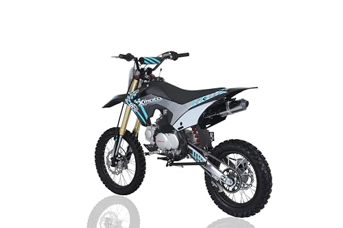 SYX MOTO Whip 125cc Kick Start Dirt Bike 4-Stroke Gas Powered Off Road Pit Bike, BLACK/PINK