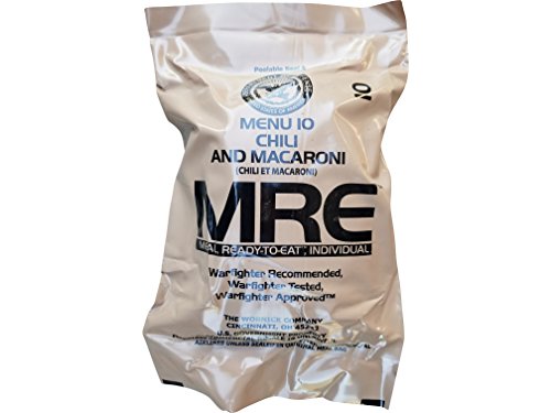 Ultimate 2018 US Military MRE Complete Meal Inspection Date January 2018 or Newer (Chili Macaroni)