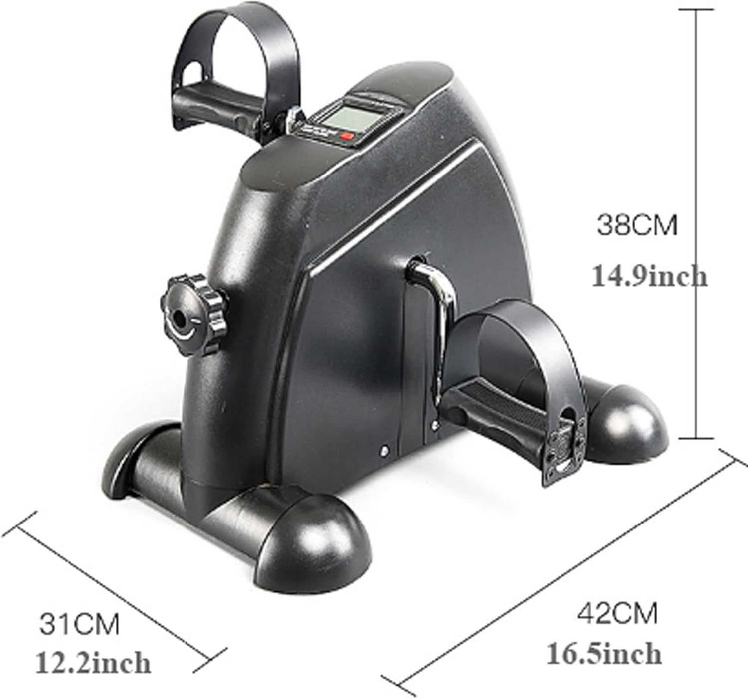 Pedal Exerciser for Seniors, Mini Fitness Bike Under Desk Bike Pedal Exerciser for Home/Office Workout , Exercise Bike Rehabilitation Training Bicycle for Arm/Leg Exercise ，for Seniors Legs Workout