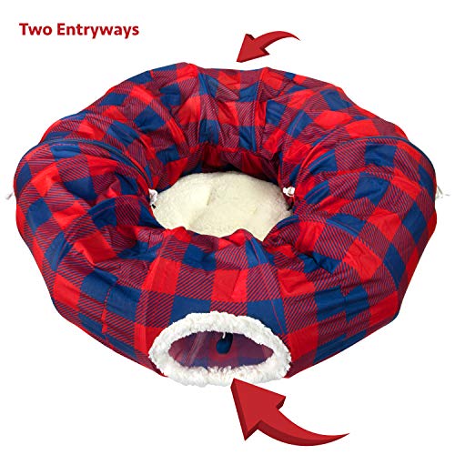 Plaid Tunnel Bed