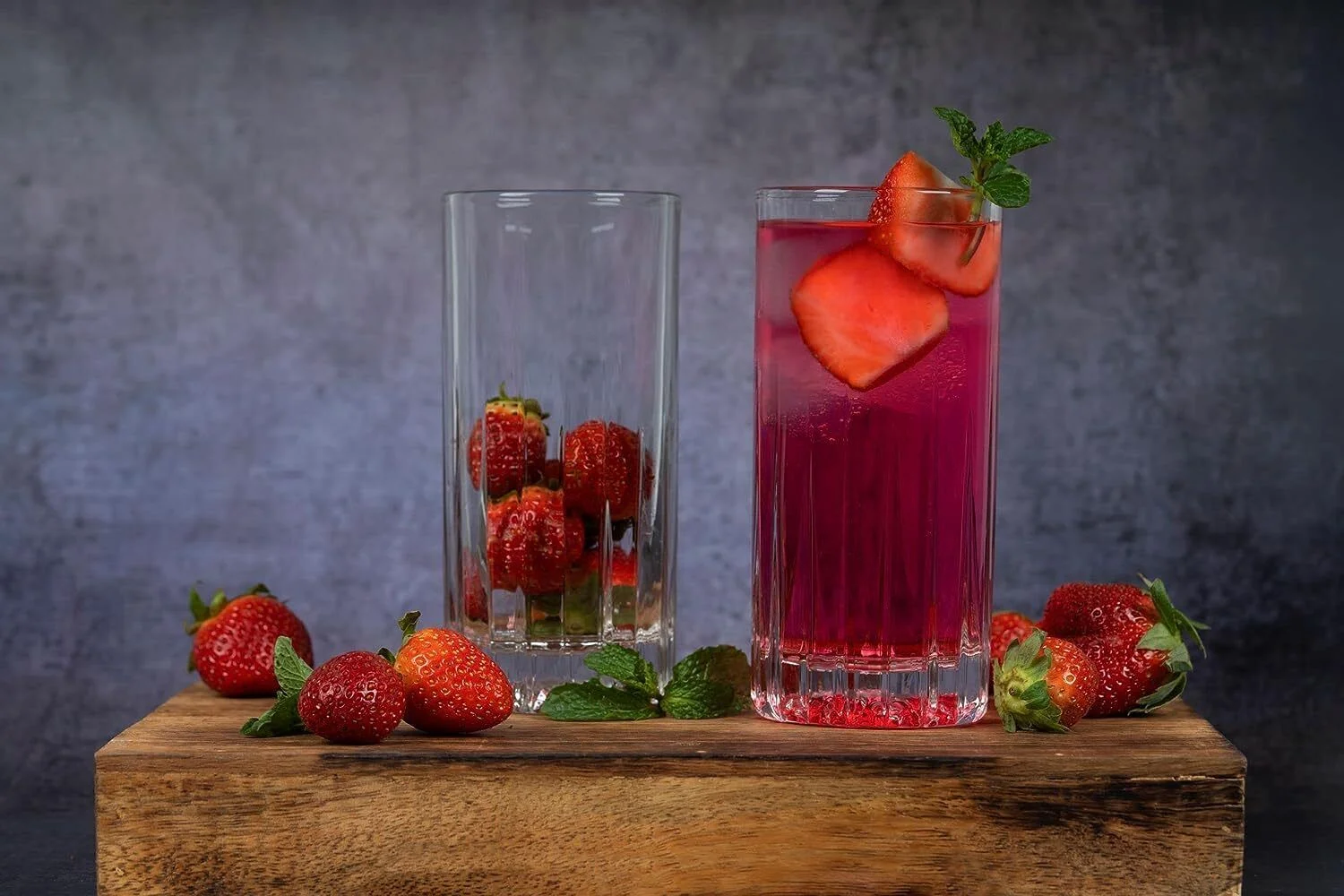 Premium Highball Collins  Glasses - Set of 6 - 12oz/15oz