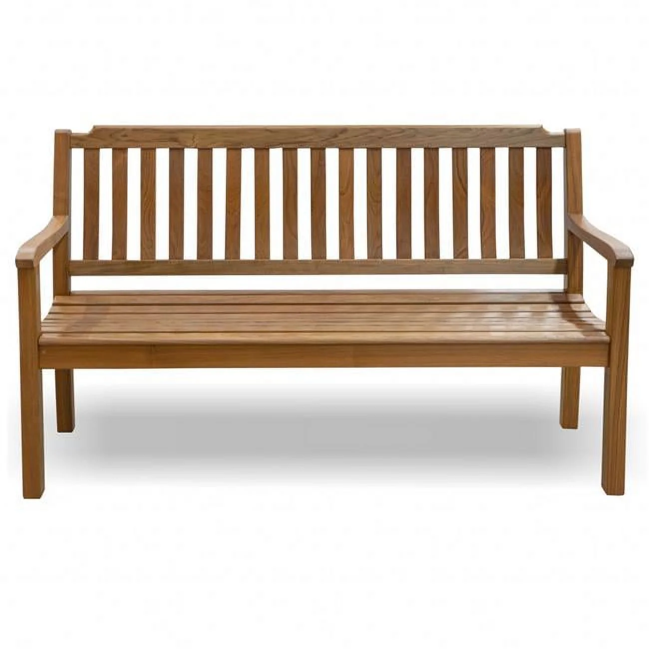 HomeRoots 476412 36 x 60 x 24 in. Teak Solid Wood Garden Bench
