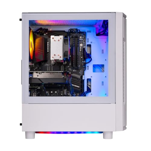 Skytech Archangel Gaming PC Desktop, Intel i5 13400F 2.5 GHz (4.6GHz Turbo Boost), NVIDIA RTX 4060 8GB GDDR6, 2TB SSD, 32GB DDR5 RAM 5200 RGB, 650W Gold PSU, Wi-Fi, Win 11 Home