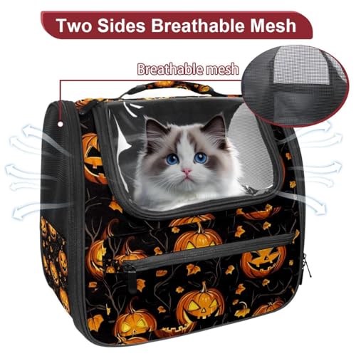 Halloween Pet Carrier Soft Sided Carrier for Small Medium Cats Dogs