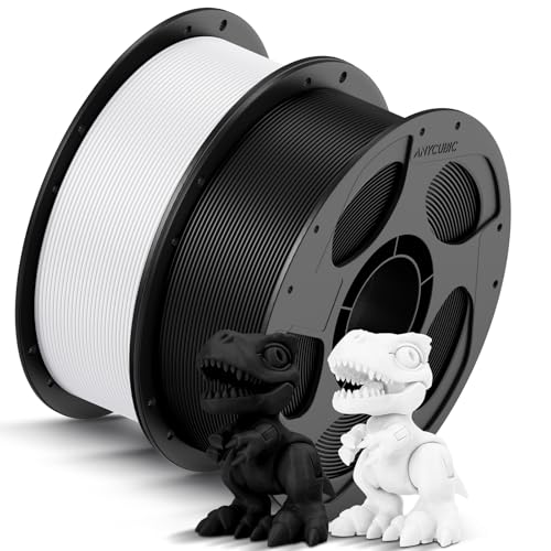 ANYCUBIC High Speed 3D Printer Filament 1.75mm Bundle, Rapid PLA Filament with High Prints Quality, Dimensional Accuracy +/- 0.02mm, Print with Most FDM 3D Printers, 1KG Spool, 2KG Blue + Bright Red