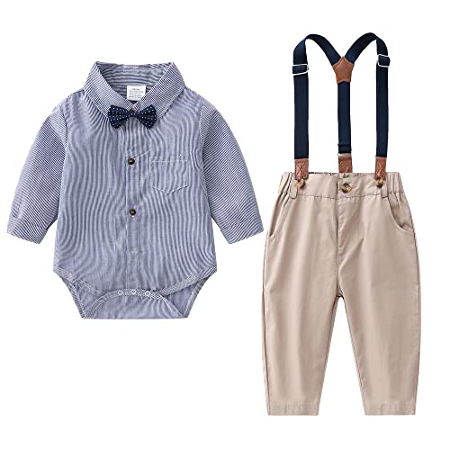 Boarnseorl Baby Boys Long Sleeve Gentleman Outfits Set