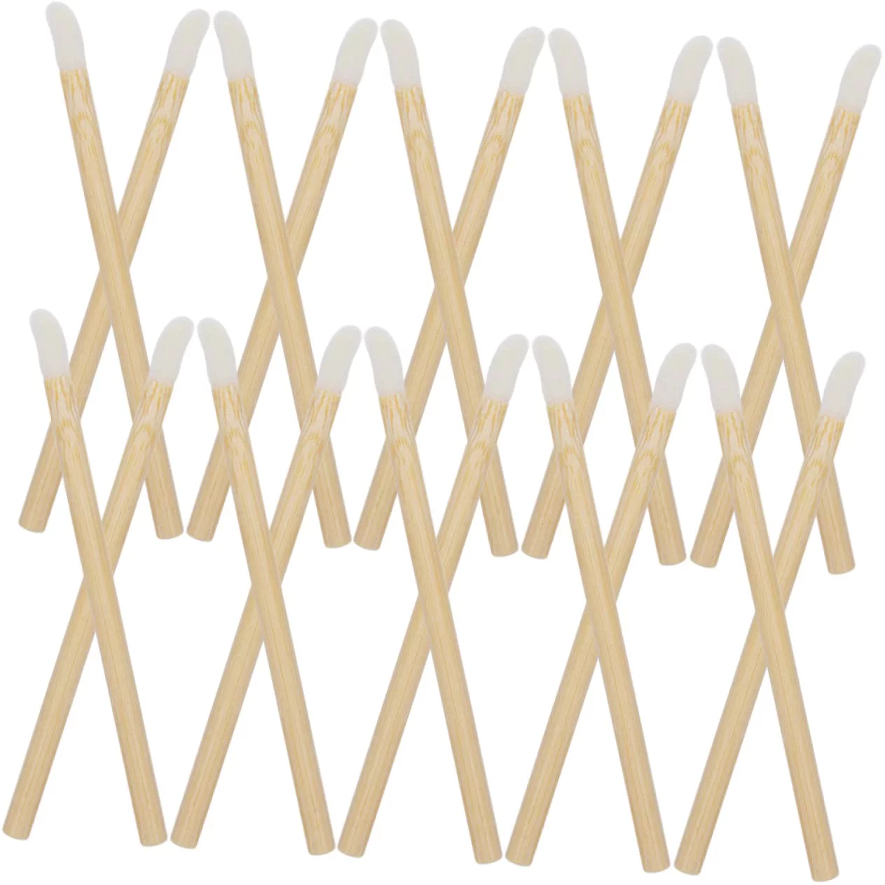 400 Pcs Wooden Lip Brush Makeup Eyeshadow Lip Gloss Applicator Wood Lipstick Applicators Silicone Makeup Wand Lip Balm Brush Makeup Lip Brushes Mascara Applicator for Makeup Bamboo