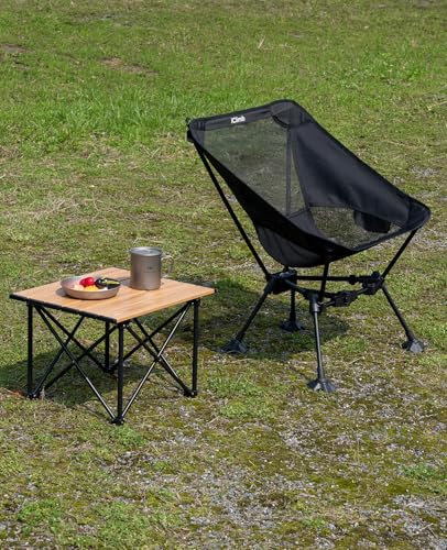 iClimb Ultralight Compact Camping Folding Table with Carry Bag (Blue - S)
