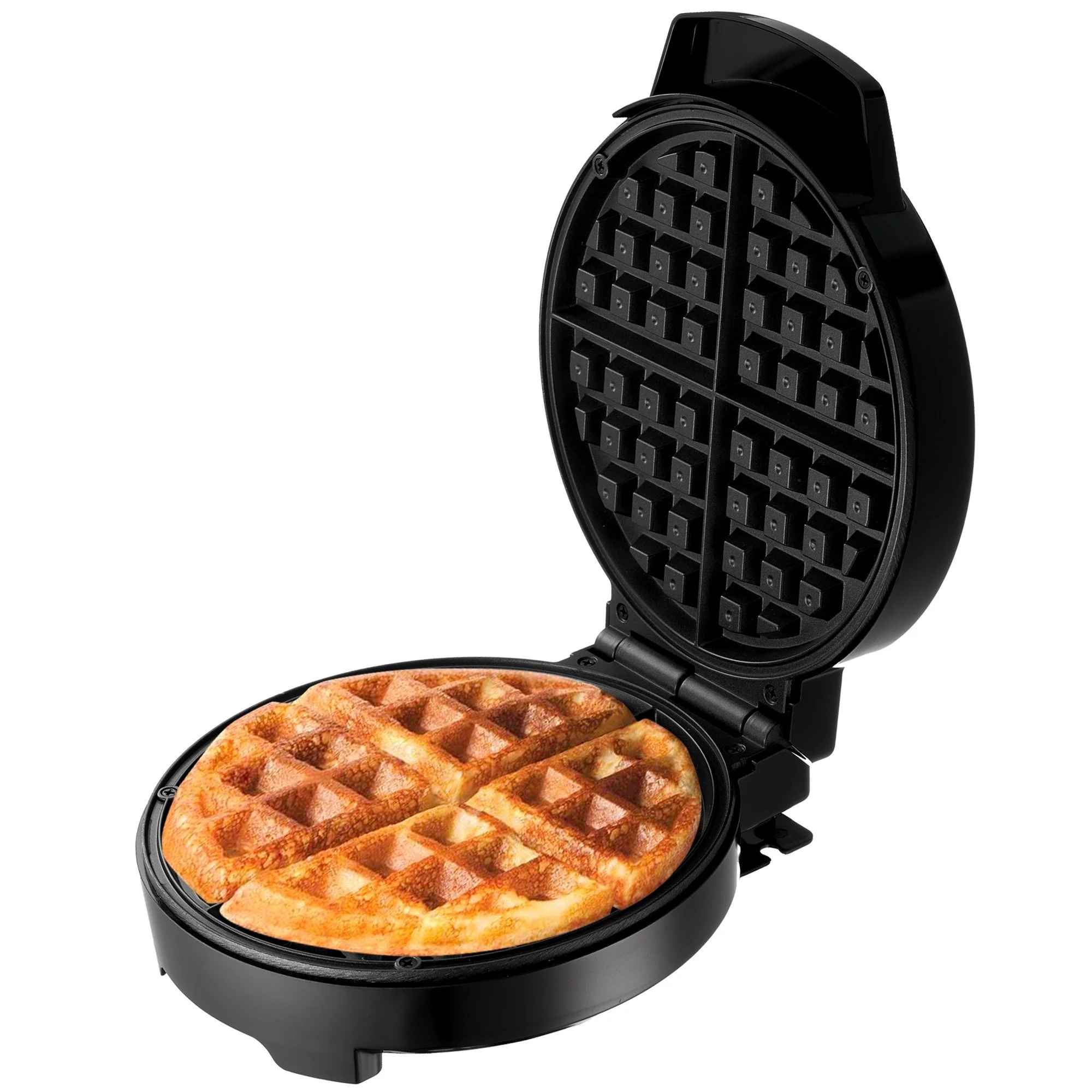 Lumme Waffle Maker Electric Waffle Maker Machine Waffle Iron for Individual Waffles, Paninis, Hash browns, other on the go Breakfast, Lunch, or Snack (Black)